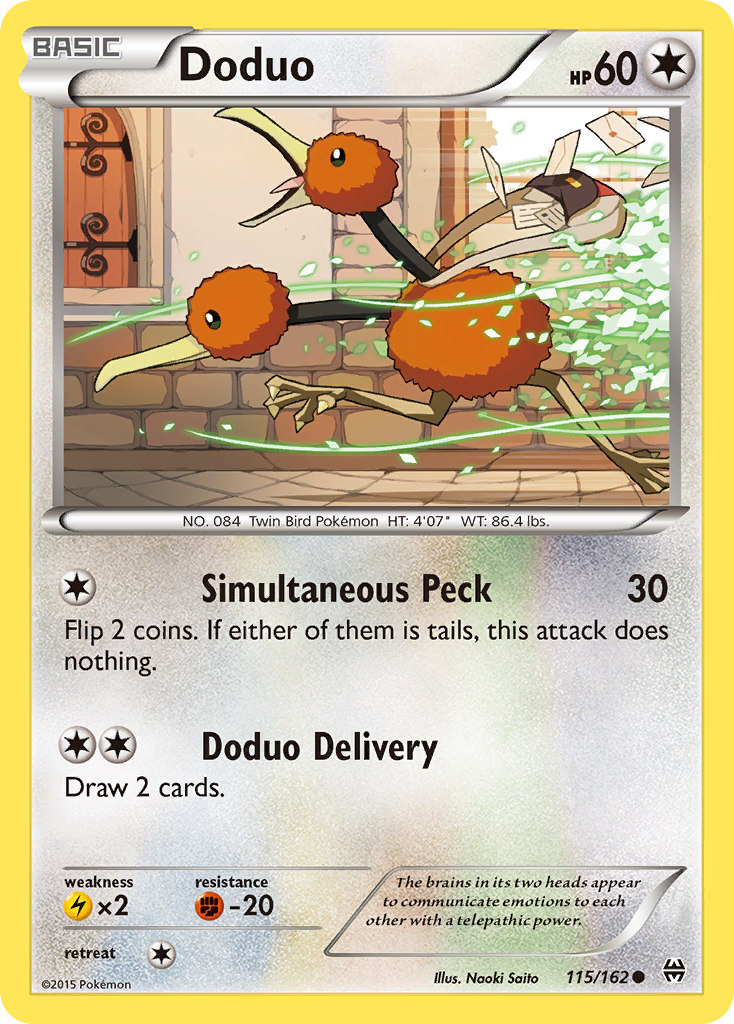 Doduo (115/162) [XY: BREAKthrough] | Dragon's Lair Comics and Fantasy Houston TX