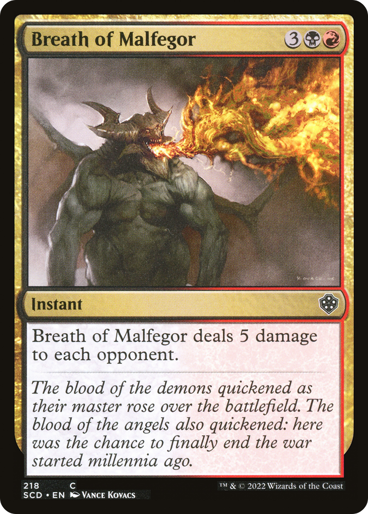 Breath of Malfegor [Starter Commander Decks] | Dragon's Lair Comics and Fantasy Houston TX