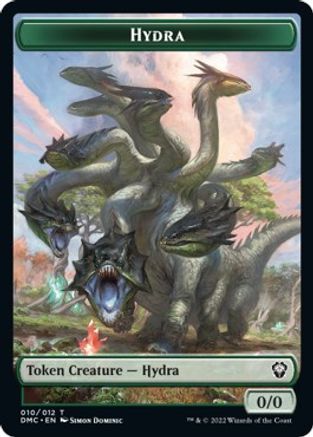 Snake // Hydra Double-Sided Token [Dominaria United Commander Tokens] | Dragon's Lair Comics and Fantasy Houston TX