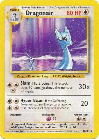 Dragonair (18/102) [Base Set Unlimited] | Dragon's Lair Comics and Fantasy Houston TX