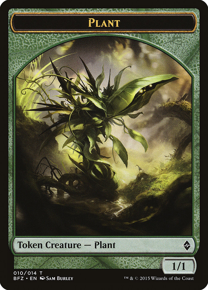 Plant Token [Battle for Zendikar Tokens] | Dragon's Lair Comics and Fantasy Houston TX