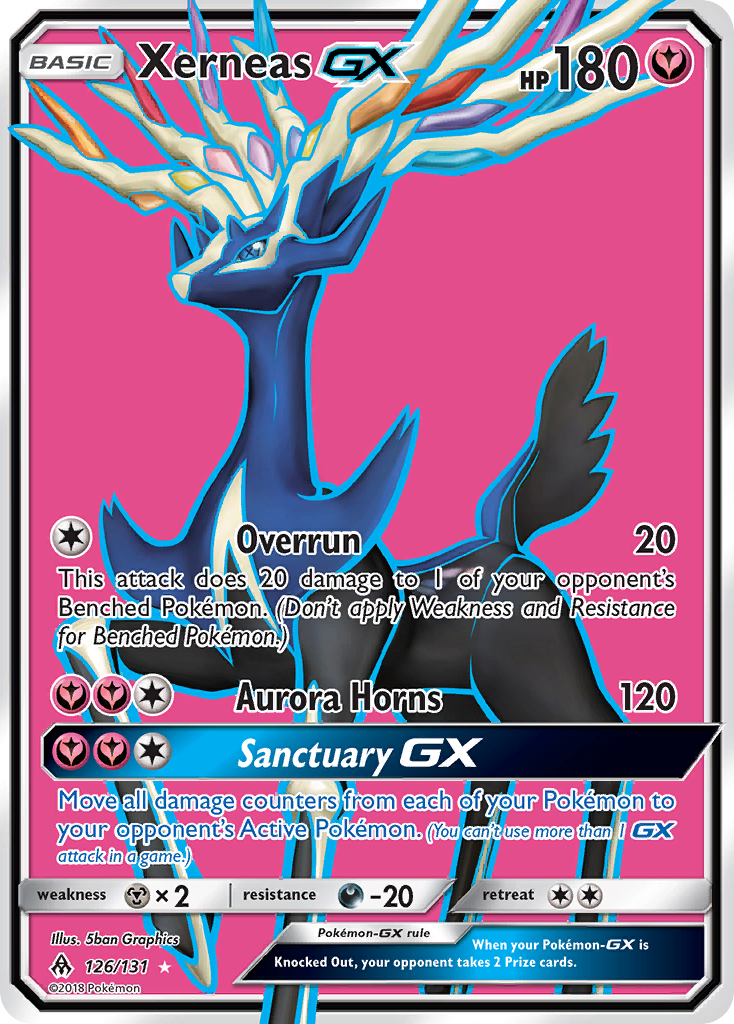 Xerneas GX (126/131) [Sun & Moon: Forbidden Light] | Dragon's Lair Comics and Fantasy Houston TX