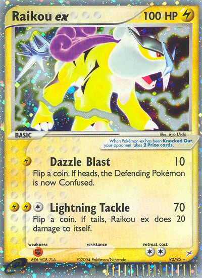 Raikou ex (92/95) [EX: Team Magma vs Team Aqua] | Dragon's Lair Comics and Fantasy Houston TX