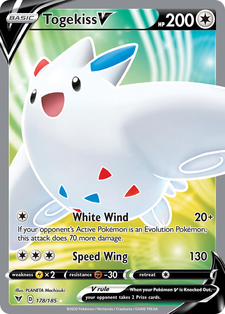 Togekiss V (178/185) [Sword & Shield: Vivid Voltage] | Dragon's Lair Comics and Fantasy Houston TX