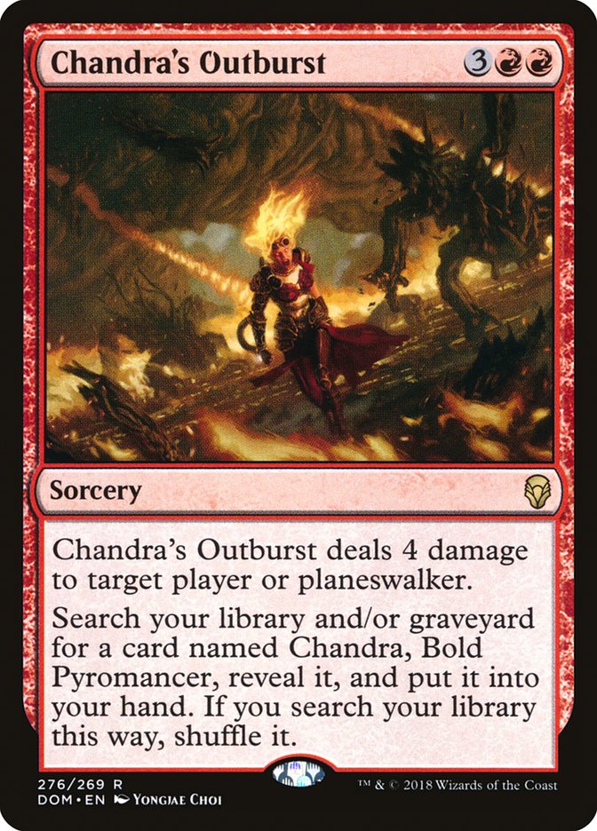 Chandra's Outburst [Dominaria] | Dragon's Lair Comics and Fantasy Houston TX