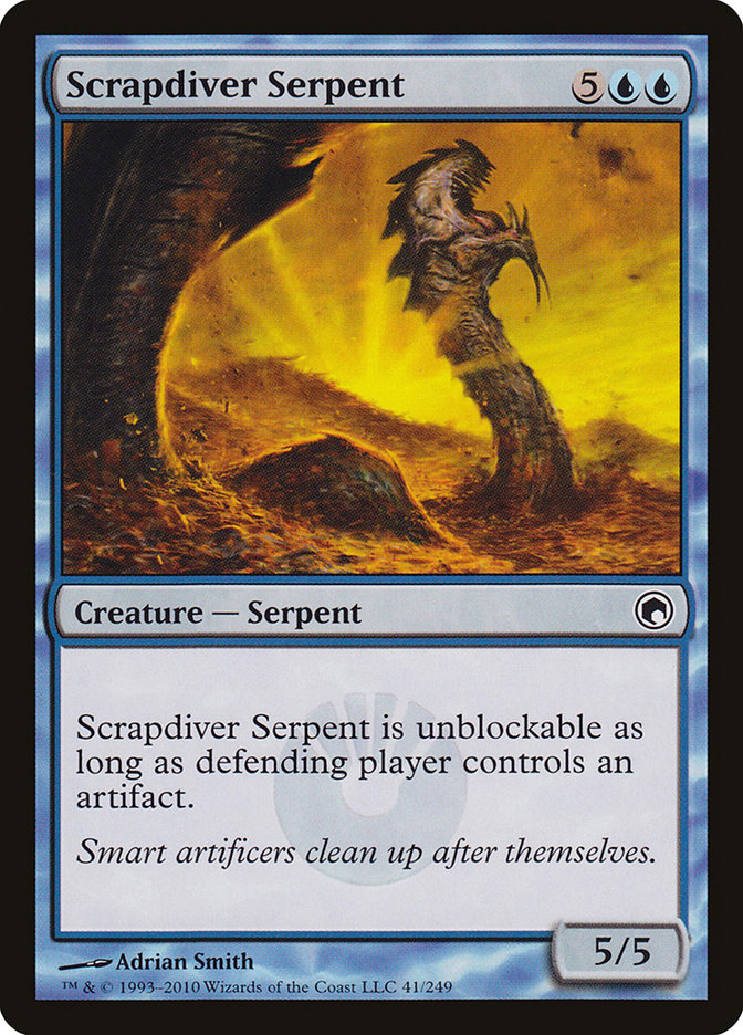 Scrapdiver Serpent [Scars of Mirrodin] | Dragon's Lair Comics and Fantasy Houston TX