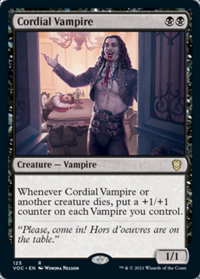 Cordial Vampire [Innistrad: Crimson Vow Commander] | Dragon's Lair Comics and Fantasy Houston TX