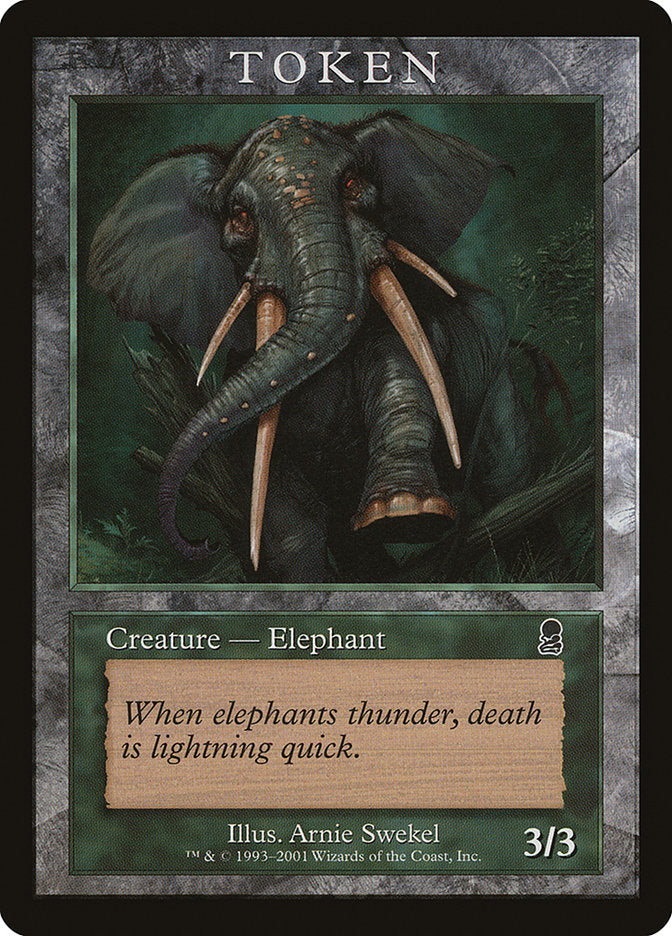 Elephant Token [Magic Player Rewards 2002] | Dragon's Lair Comics and Fantasy Houston TX