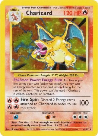 Charizard (4/102) [Base Set Unlimited] | Dragon's Lair Comics and Fantasy Houston TX