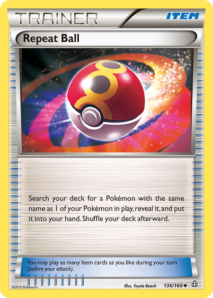 Repeat Ball (136/160) [XY: Primal Clash] | Dragon's Lair Comics and Fantasy Houston TX