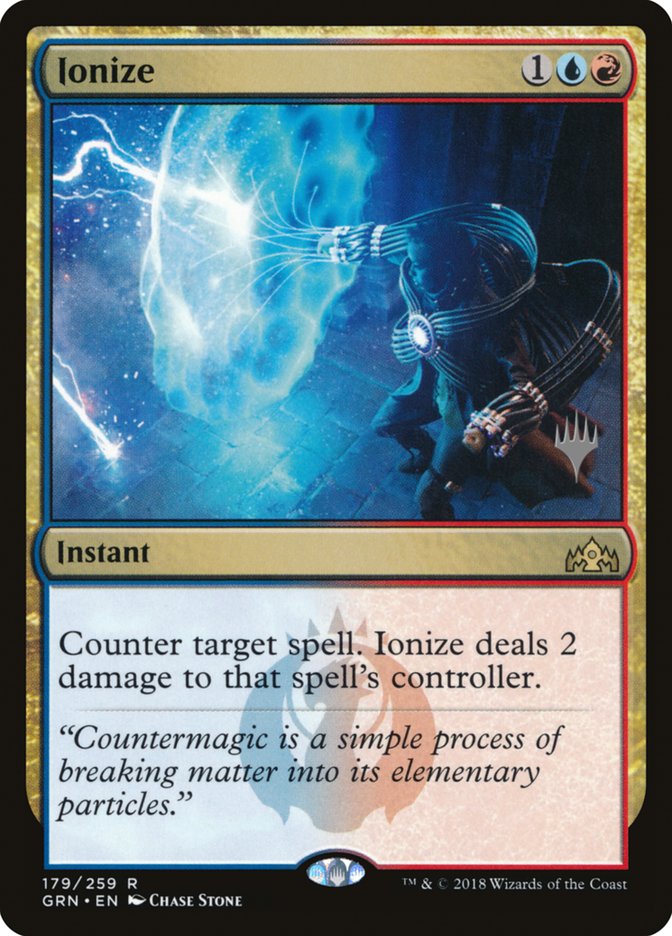 Ionize (Promo Pack) [Guilds of Ravnica Promos] | Dragon's Lair Comics and Fantasy Houston TX