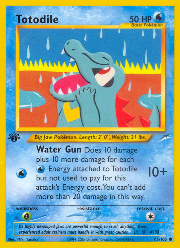 Totodile (85/105) [Neo Destiny 1st Edition] | Dragon's Lair Comics and Fantasy Houston TX