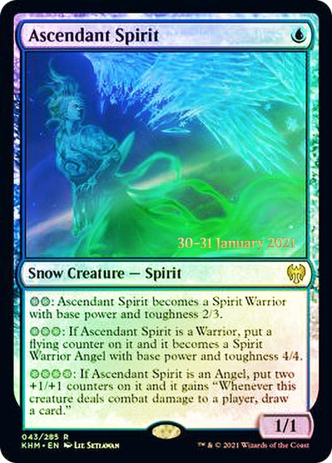 Ascendant Spirit [Kaldheim Prerelease Promos] | Dragon's Lair Comics and Fantasy Houston TX