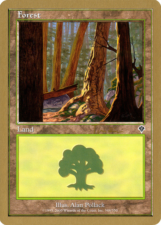 Forest (jt348a) (Jan Tomcani) [World Championship Decks 2001] | Dragon's Lair Comics and Fantasy Houston TX