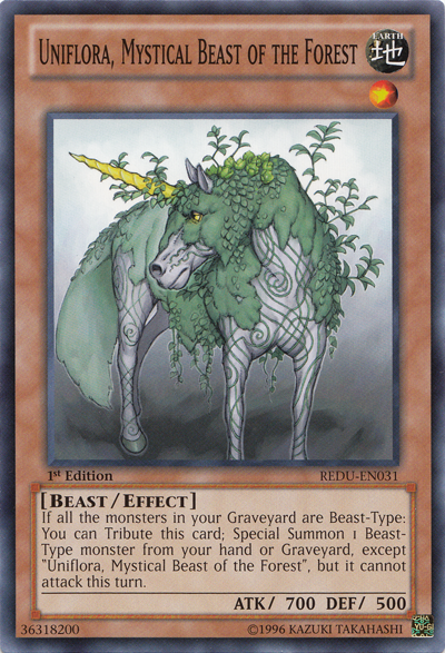 Uniflora, Mystical Beast of the Forest [REDU-EN031] Common | Dragon's Lair Comics and Fantasy Houston TX