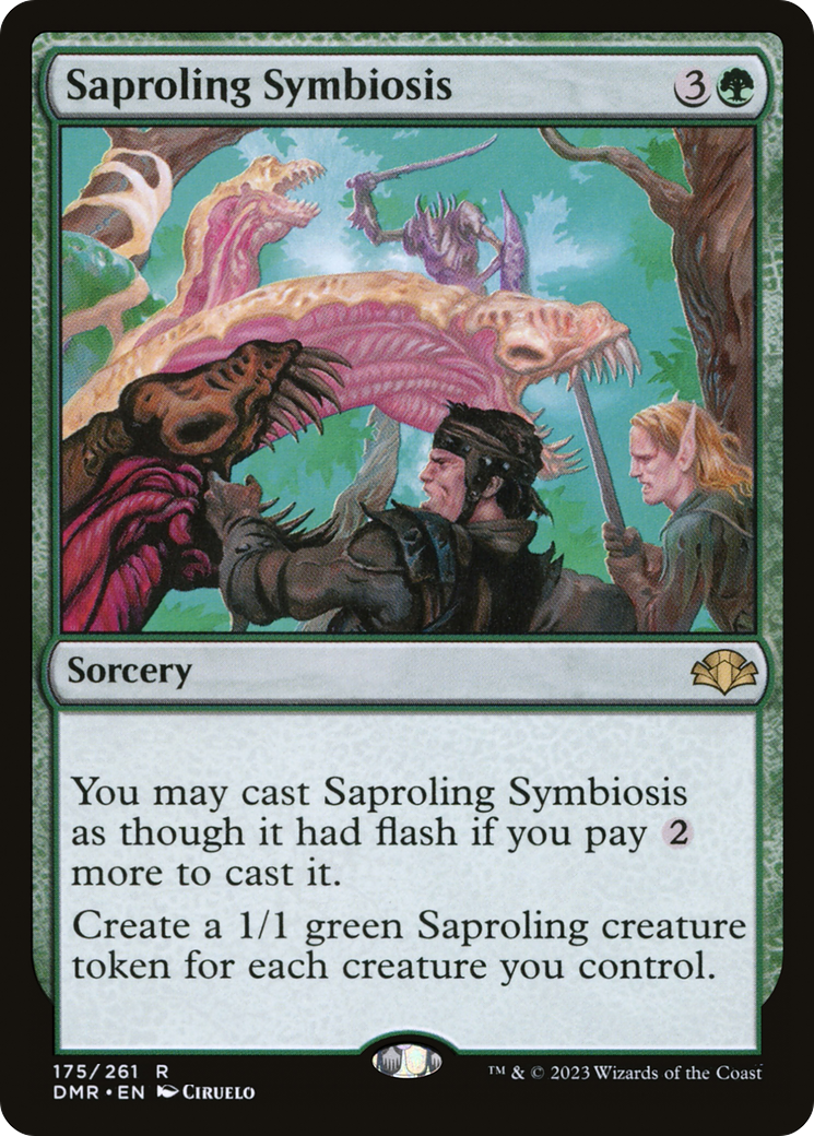 Saproling Symbiosis [Dominaria Remastered] | Dragon's Lair Comics and Fantasy Houston TX