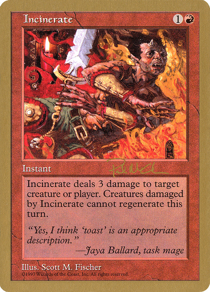 Incinerate (Paul McCabe) [World Championship Decks 1997] | Dragon's Lair Comics and Fantasy Houston TX