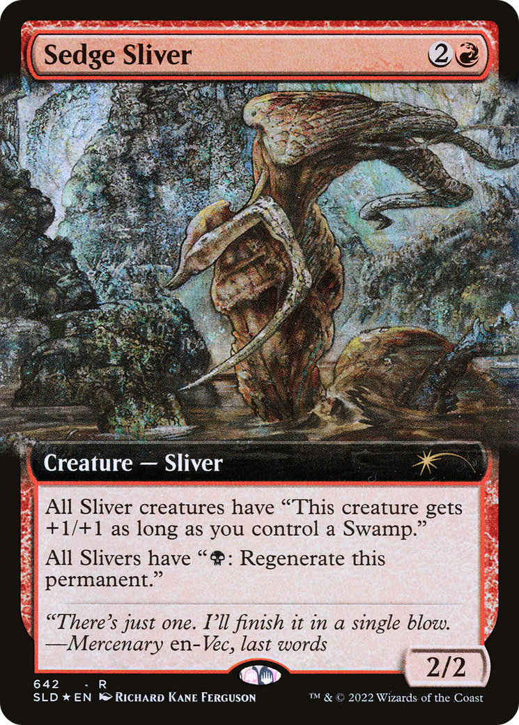 Sedge Sliver (Extended Art) [Secret Lair Drop Promos] | Dragon's Lair Comics and Fantasy Houston TX