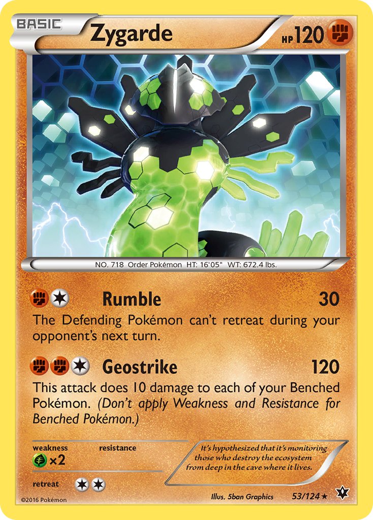 Zygarde (53/124) (Theme Deck Exclusive) [XY: Fates Collide] | Dragon's Lair Comics and Fantasy Houston TX