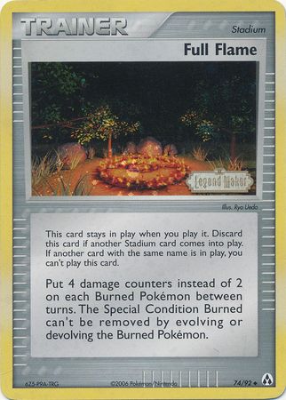 Full Flame (74/92) (Stamped) [EX: Legend Maker] | Dragon's Lair Comics and Fantasy Houston TX