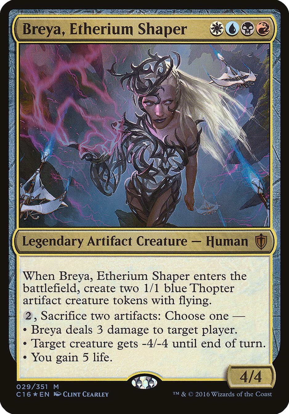 Breya, Etherium Shaper (Oversized) [Commander 2016 Oversized] | Dragon's Lair Comics and Fantasy Houston TX