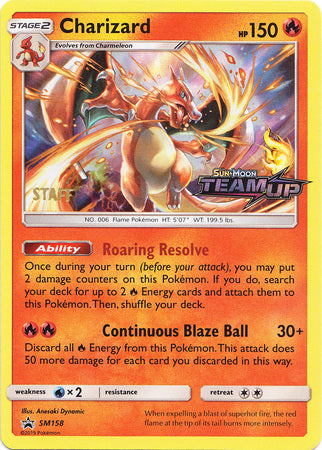 Charizard (SM158) (Staff) [Sun & Moon: Black Star Promos] | Dragon's Lair Comics and Fantasy Houston TX