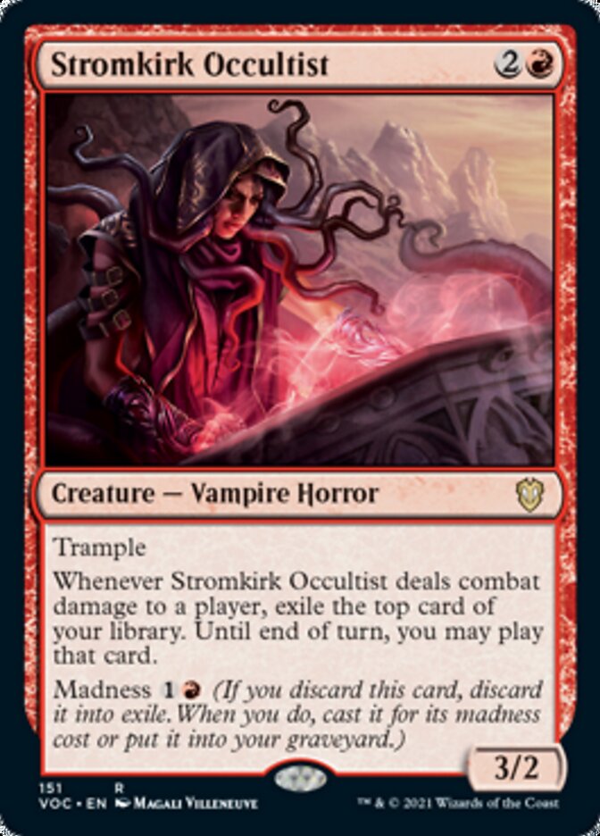 Stromkirk Occultist [Innistrad: Crimson Vow Commander] | Dragon's Lair Comics and Fantasy Houston TX