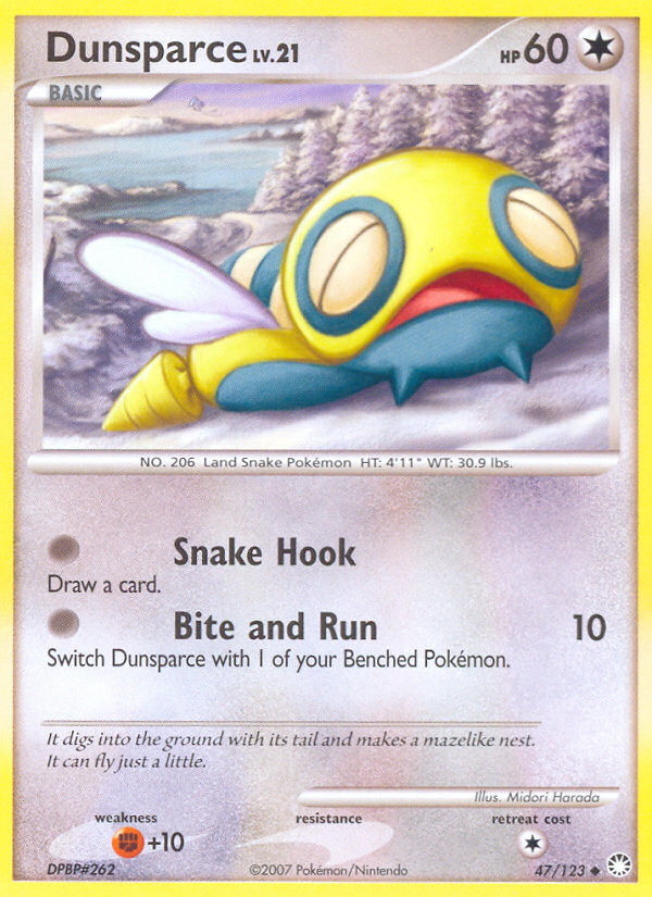 Dunsparce (47/123) [Diamond & Pearl: Mysterious Treasures] | Dragon's Lair Comics and Fantasy Houston TX