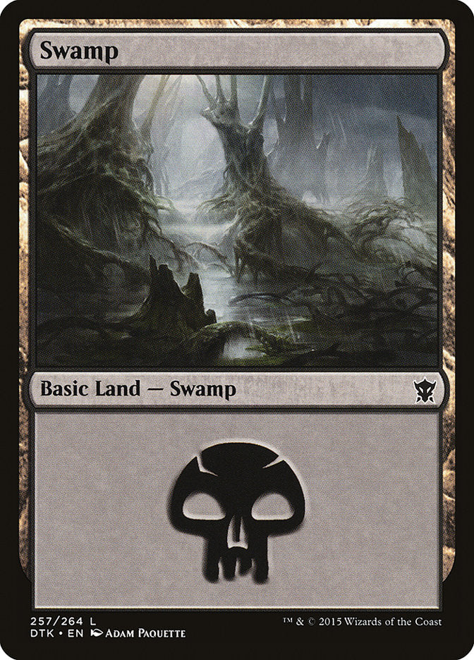 Swamp (257) [Dragons of Tarkir] | Dragon's Lair Comics and Fantasy Houston TX