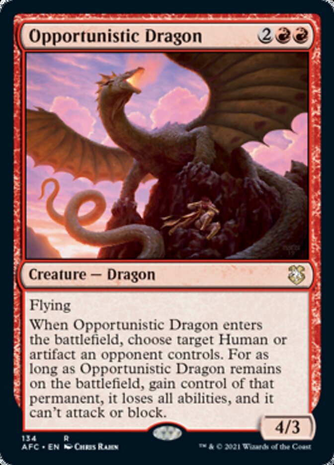 Opportunistic Dragon [Dungeons & Dragons: Adventures in the Forgotten Realms Commander] | Dragon's Lair Comics and Fantasy Houston TX