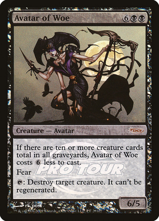 Avatar of Woe (Pro Tour) [Pro Tour Promos] | Dragon's Lair Comics and Fantasy Houston TX