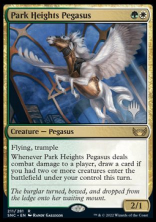 Park Heights Pegasus (Promo Pack) [Streets of New Capenna Promos] | Dragon's Lair Comics and Fantasy Houston TX