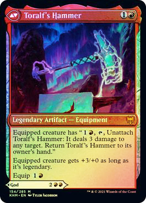 Toralf, God of Fury // Toralf's Hammer [Kaldheim Prerelease Promos] | Dragon's Lair Comics and Fantasy Houston TX