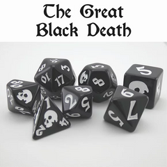 Black Oak Workshop Dice of Death Poly 7 Set | Dragon's Lair Comics and Fantasy Houston TX