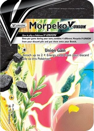 Morpeko V-UNION (SWSH215) [Sword & Shield: Black Star Promos] | Dragon's Lair Comics and Fantasy Houston TX