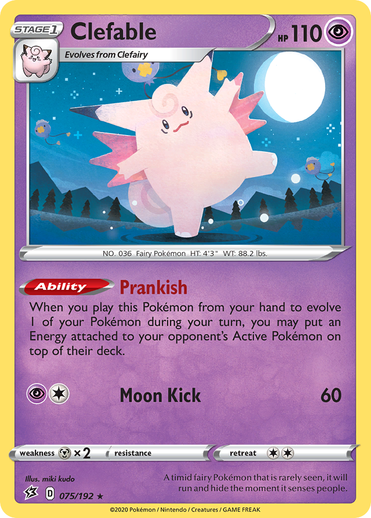 Clefable (075/192) [Sword & Shield: Rebel Clash] | Dragon's Lair Comics and Fantasy Houston TX