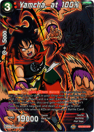 Yamcha, at 100-Percent (SPR) (BT5-009) [Miraculous Revival] | Dragon's Lair Comics and Fantasy Houston TX