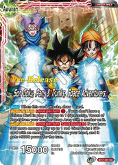 Son Goku // Son Goku, Pan, and Trunks, Space Adventurers (BT17-001) [Ultimate Squad Prerelease Promos] | Dragon's Lair Comics and Fantasy Houston TX