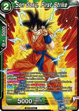 Son Goku, First Strike (Tournament Pack Vol. 8) (P-386) [Tournament Promotion Cards] | Dragon's Lair Comics and Fantasy Houston TX