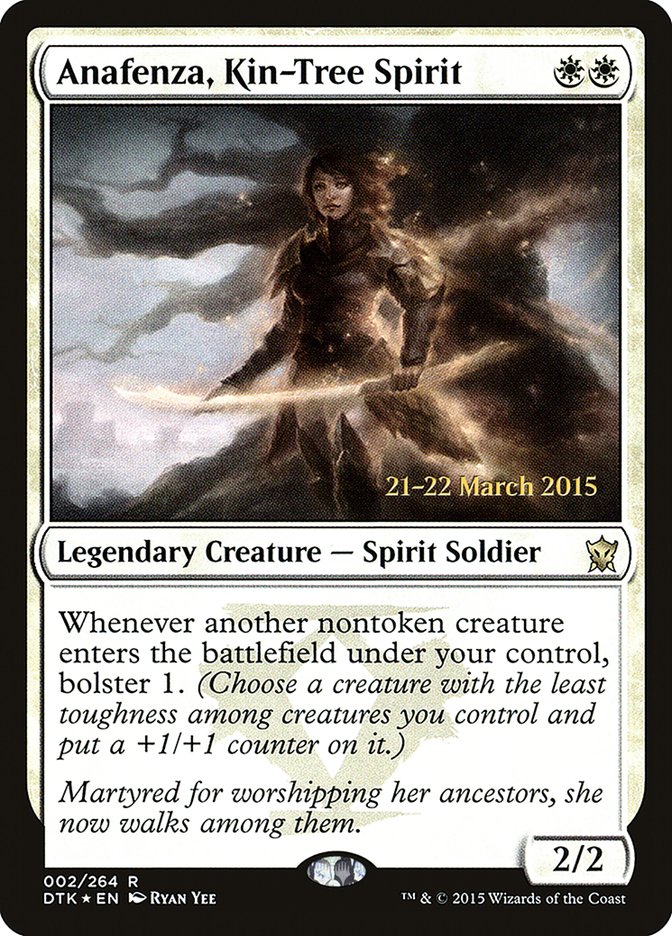 Anafenza, Kin-Tree Spirit [Dragons of Tarkir Prerelease Promos] | Dragon's Lair Comics and Fantasy Houston TX