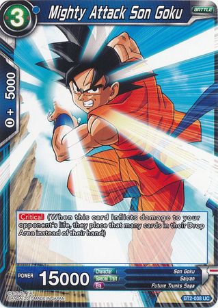 Mighty Attack Son Goku (BT2-038) [Union Force] | Dragon's Lair Comics and Fantasy Houston TX