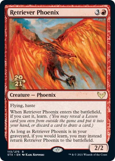 Retriever Phoenix [Strixhaven: School of Mages Prerelease Promos] | Dragon's Lair Comics and Fantasy Houston TX