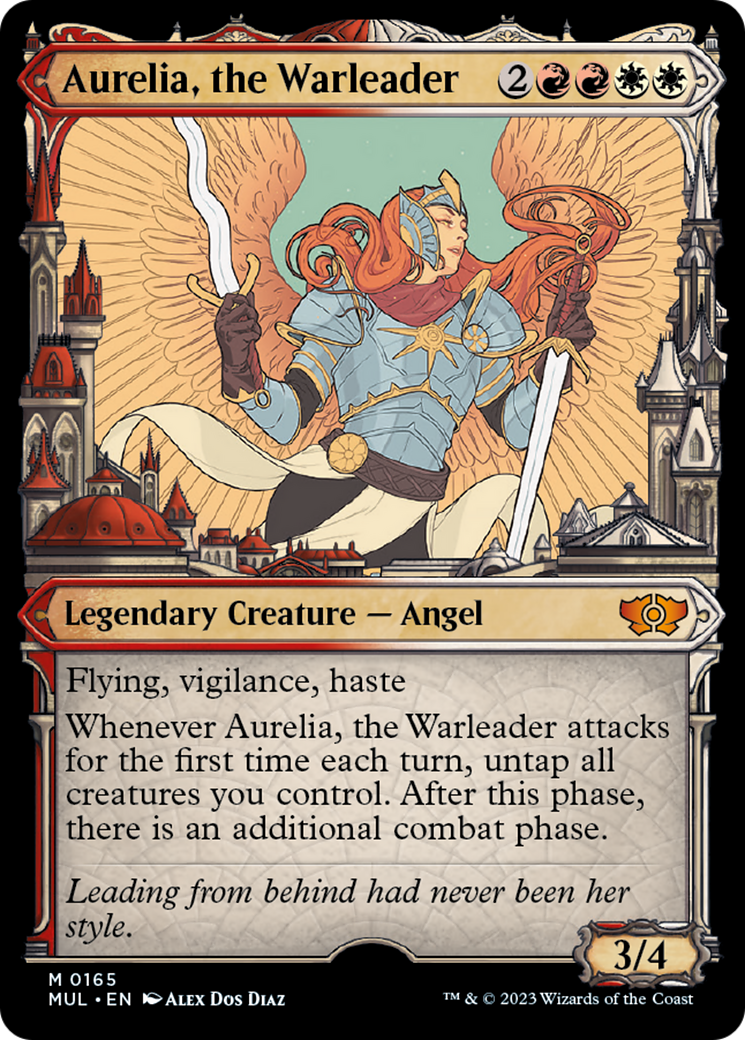 Aurelia, the Warleader (Halo Foil) [Multiverse Legends] | Dragon's Lair Comics and Fantasy Houston TX