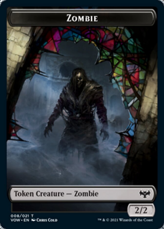 Zombie (008) // Spirit (002) Double-Sided Token [Innistrad: Crimson Vow Tokens] | Dragon's Lair Comics and Fantasy Houston TX