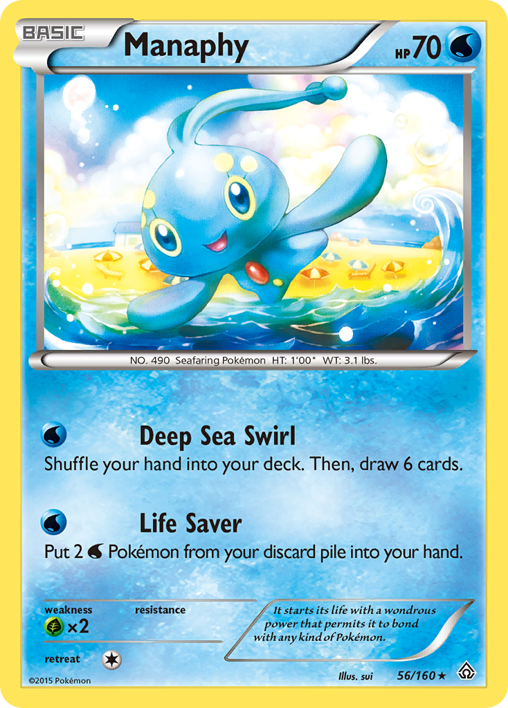 Manaphy (56/160) [XY: Primal Clash] | Dragon's Lair Comics and Fantasy Houston TX