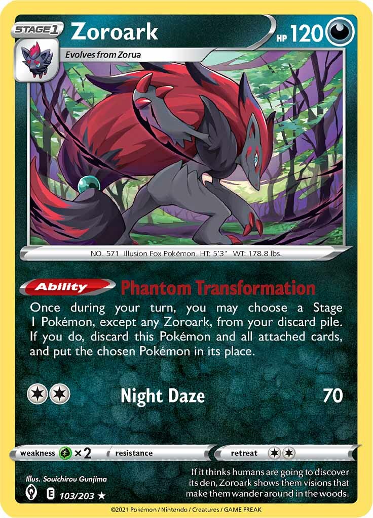 Zoroark (103/203) [Sword & Shield: Evolving Skies] | Dragon's Lair Comics and Fantasy Houston TX