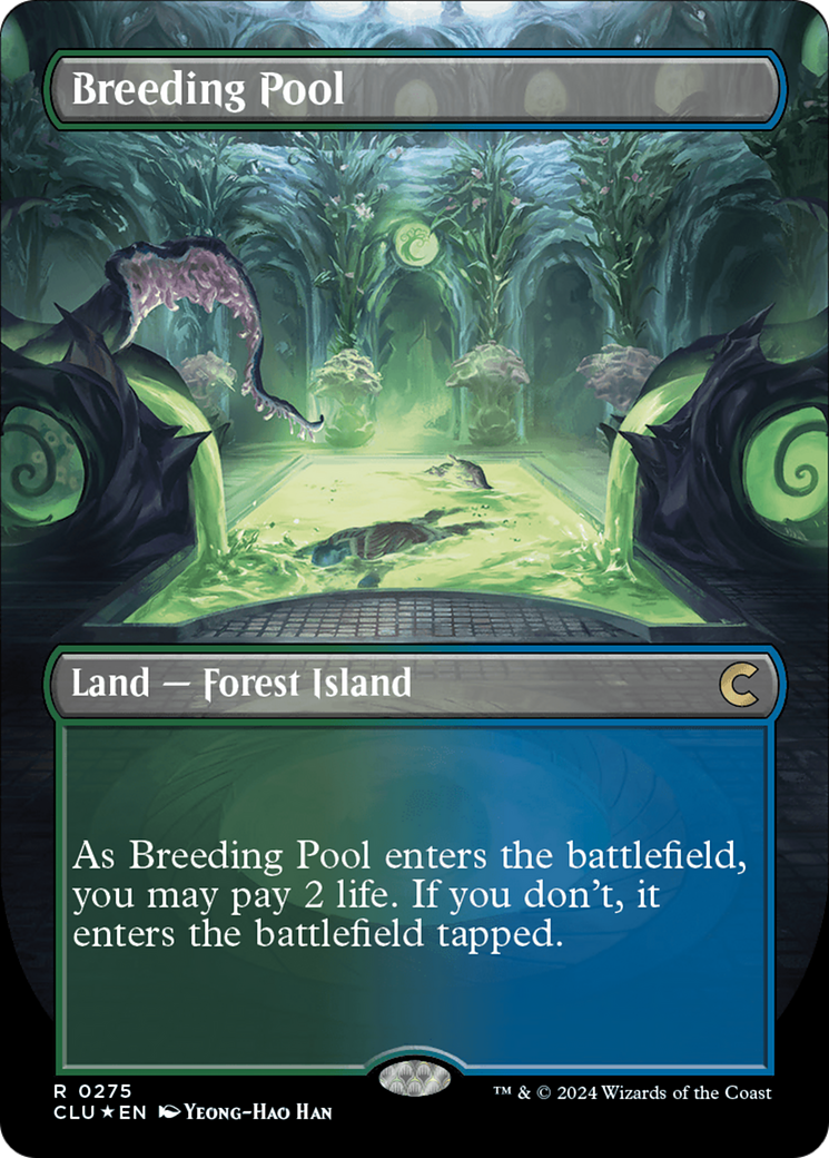 Breeding Pool (Borderless) [Ravnica: Clue Edition] | Dragon's Lair Comics and Fantasy Houston TX