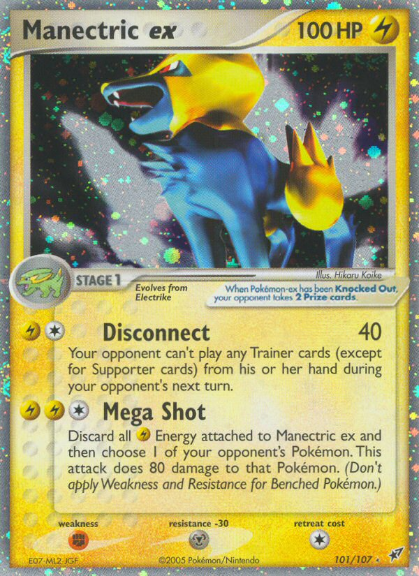 Manectric ex (101/107) [EX: Deoxys] | Dragon's Lair Comics and Fantasy Houston TX