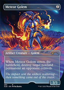 Meteor Golem (Borderless) [Secret Lair Drop Series] | Dragon's Lair Comics and Fantasy Houston TX