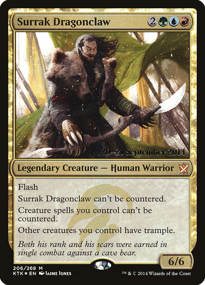 Surrak Dragonclaw [Khans of Tarkir Prerelease Promos] | Dragon's Lair Comics and Fantasy Houston TX